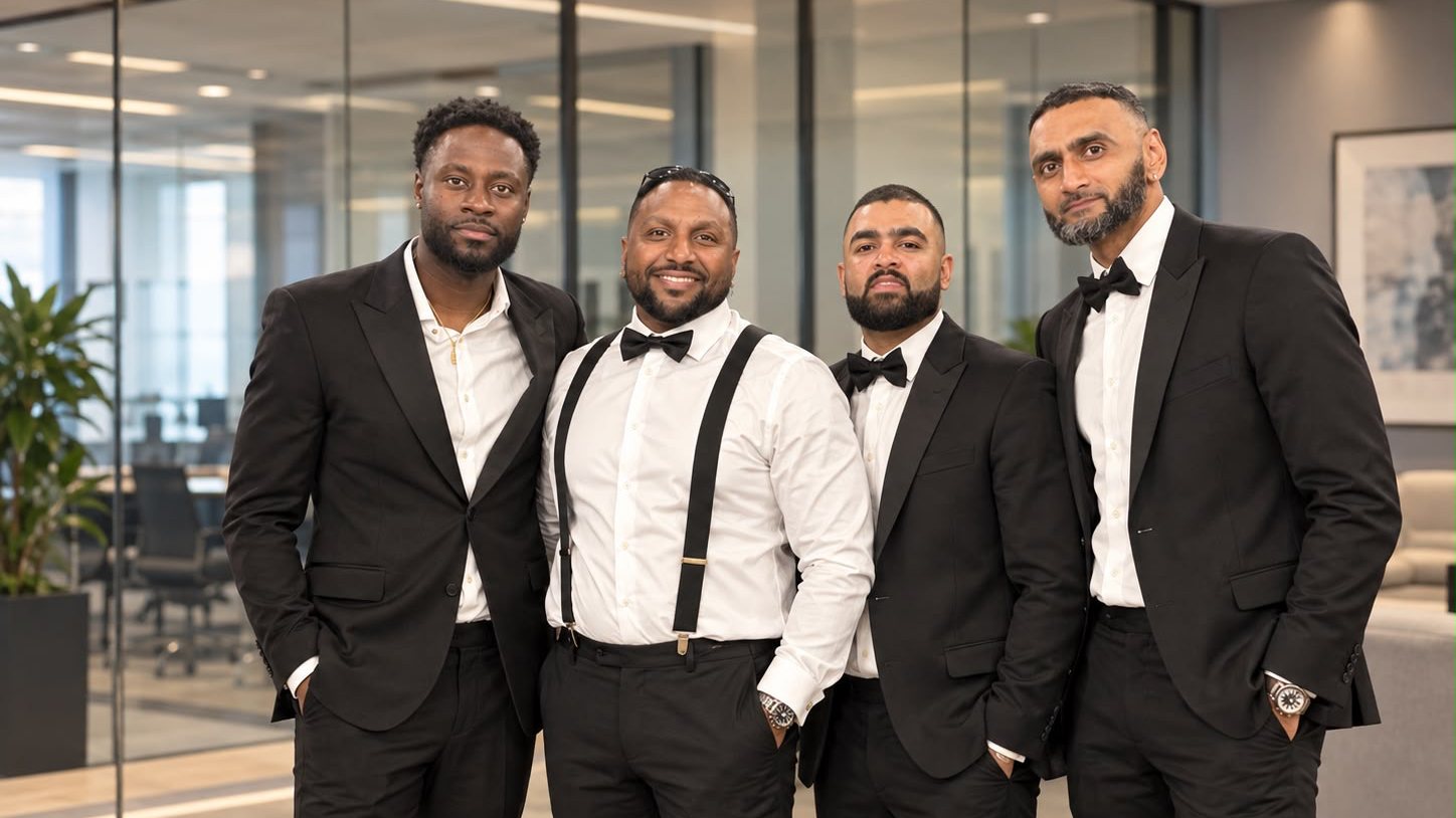The Triple 5 Enterprises leadership team. From left: Jamall St. Kitts, Andy Peev, Amaan Hameed and Ambrish Patel.